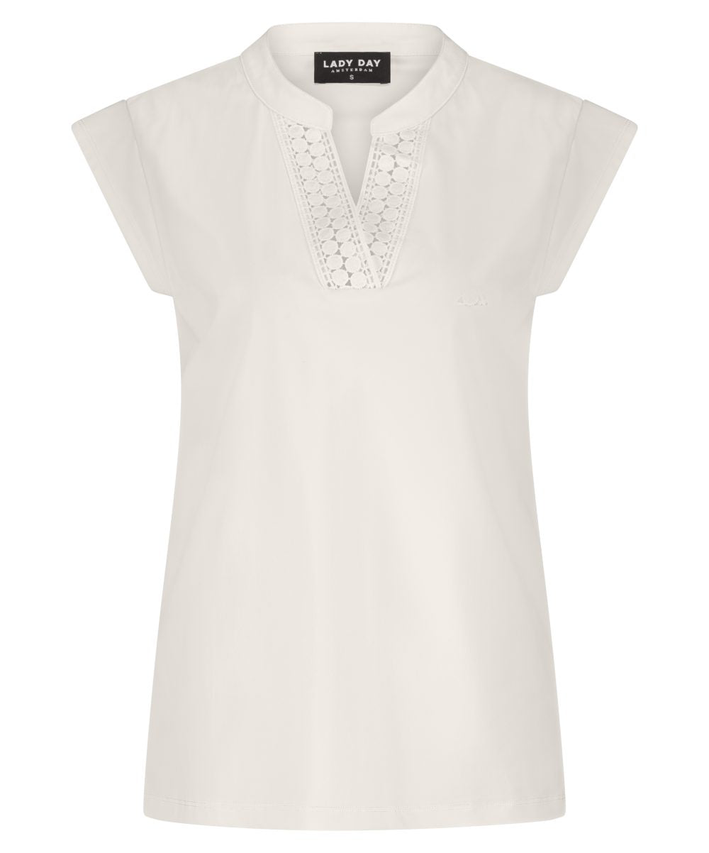 Lady Day Shirt Courtney Offwhite - Peet kleding