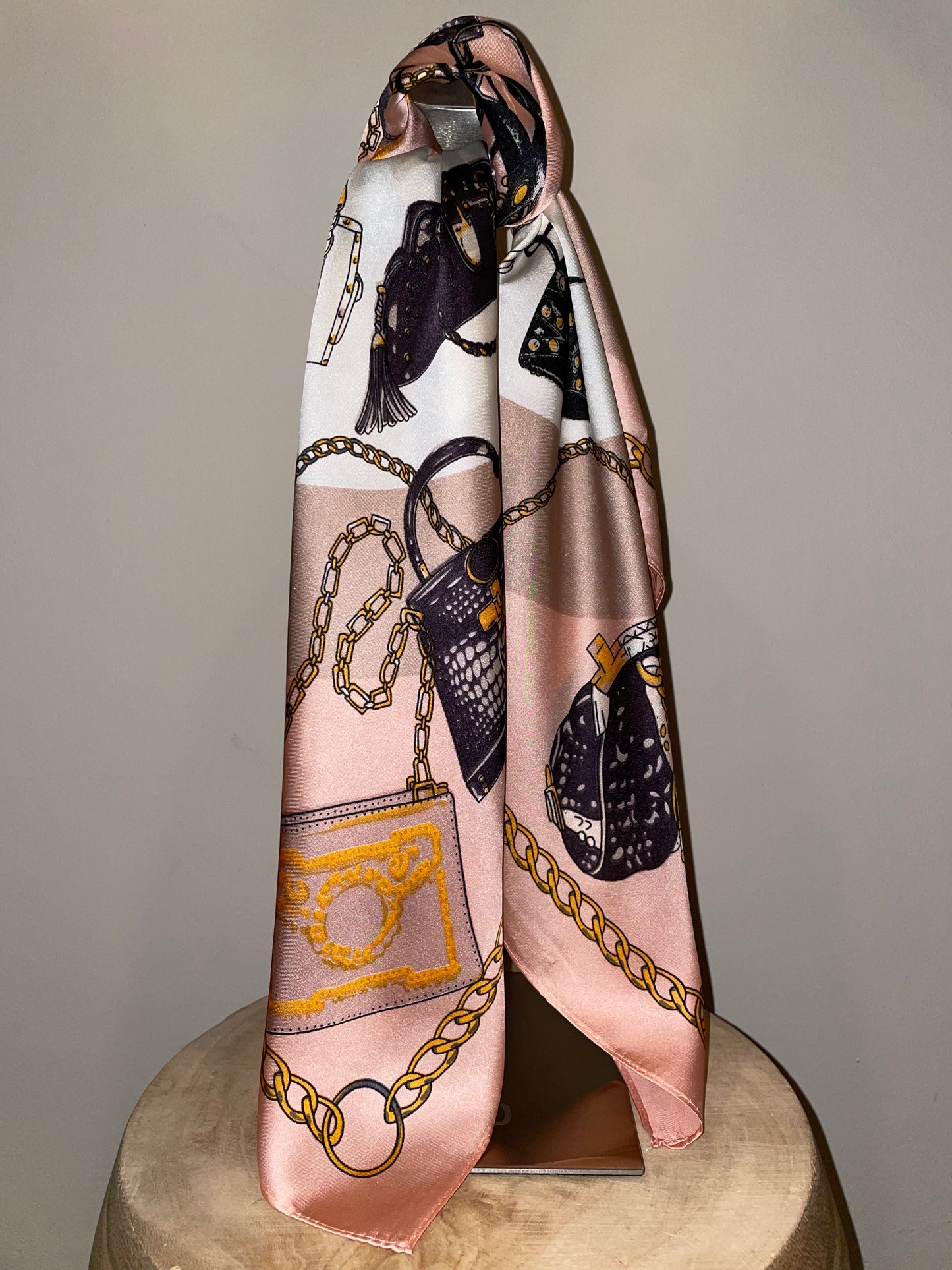 Sjaal Print Oudroze - Peet kleding