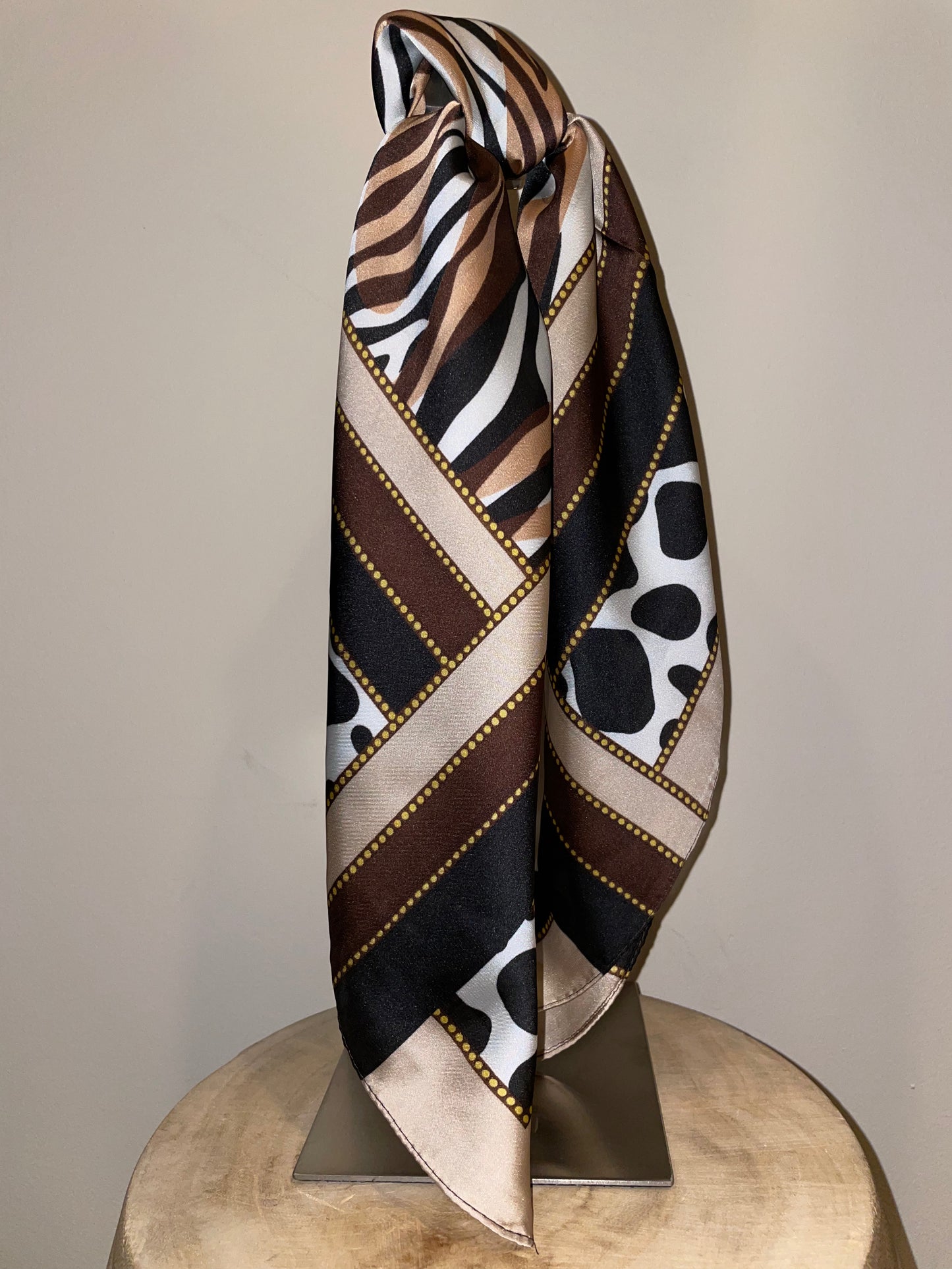 Sjaal Dierenprint Bruin - Peet kleding