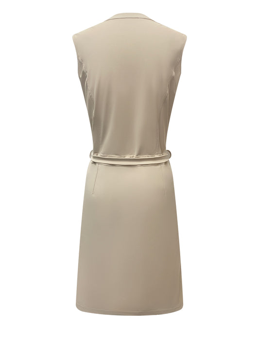 Triple Nine Travel Jurk Florence Beige - 51819 - Peet kleding