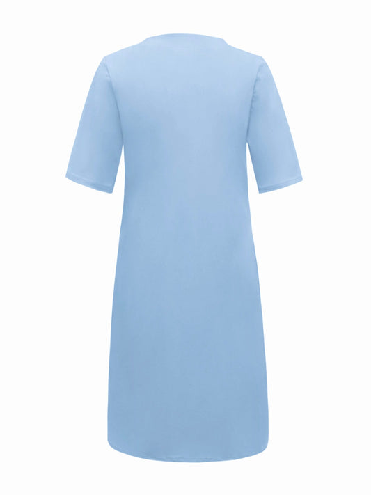 Triple Nine - Travel Jurk Indy Lichtblauw - 51805 - Peet kleding