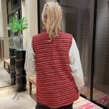 Azzurro Gilet Yfke Rood - Peet kleding