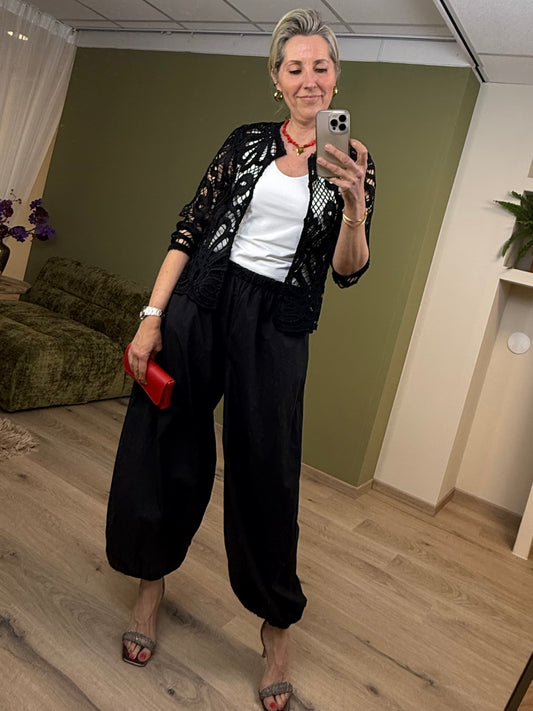 Rino & Pelle Blouse Megan Zwart - Peet kleding