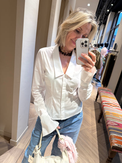 Copenhage Muse Blouse Poppy Bright White - Peet kleding