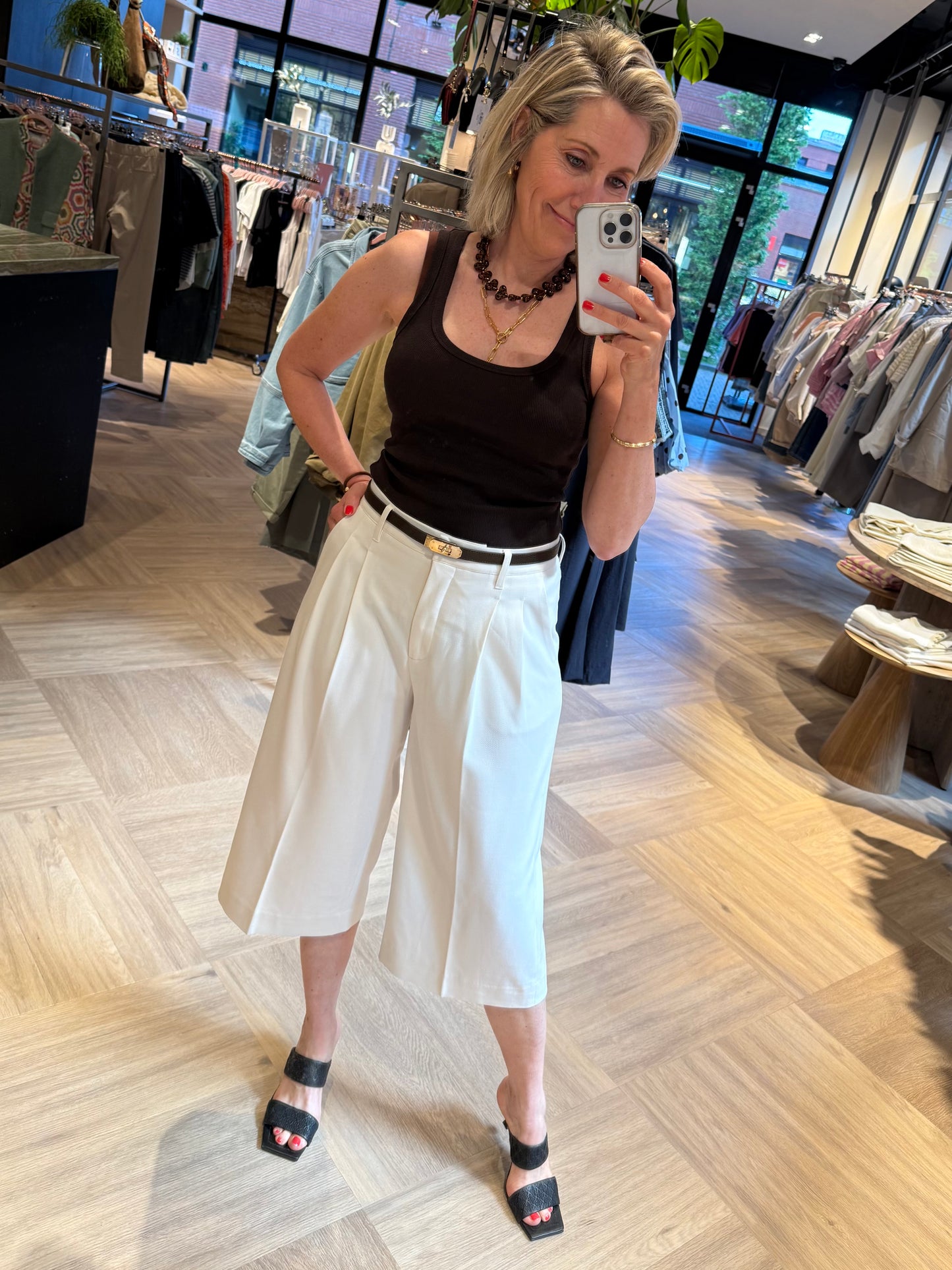 Copenhage Muse Tailor Pants Offwhite - Peet kleding
