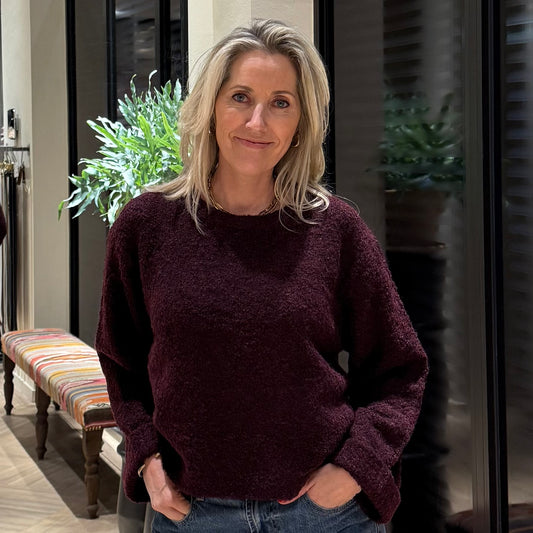 Zhrill Trui Litta Aubergine - Peet kleding