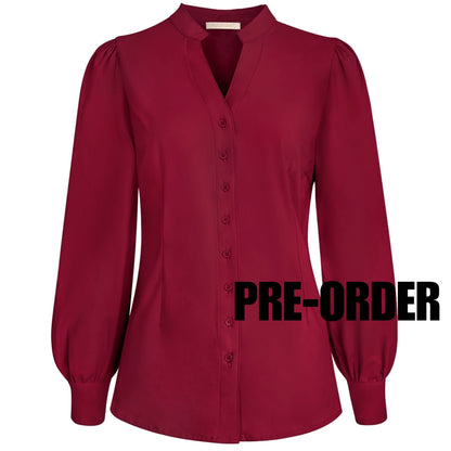 Triple Nine - Travel Blouse Viv Bordeaux - 1106 - Peet kleding