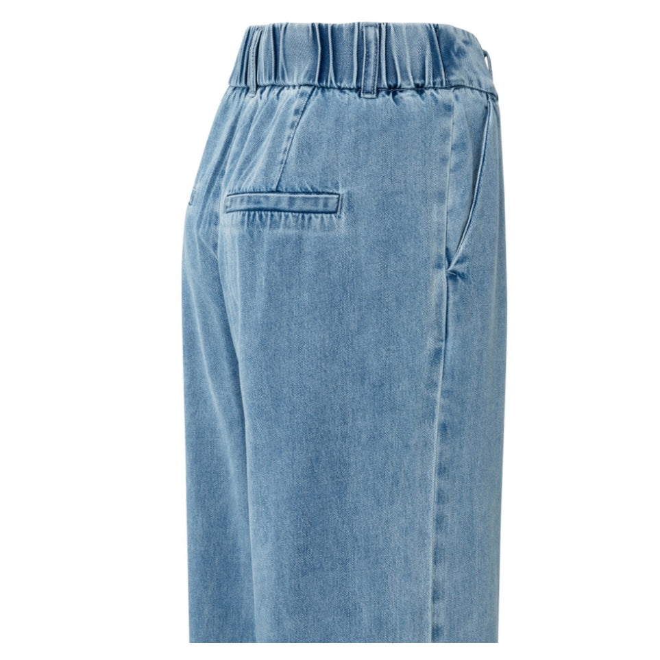 Yaya High Waist Jeans Lichtblauw - Peet kleding