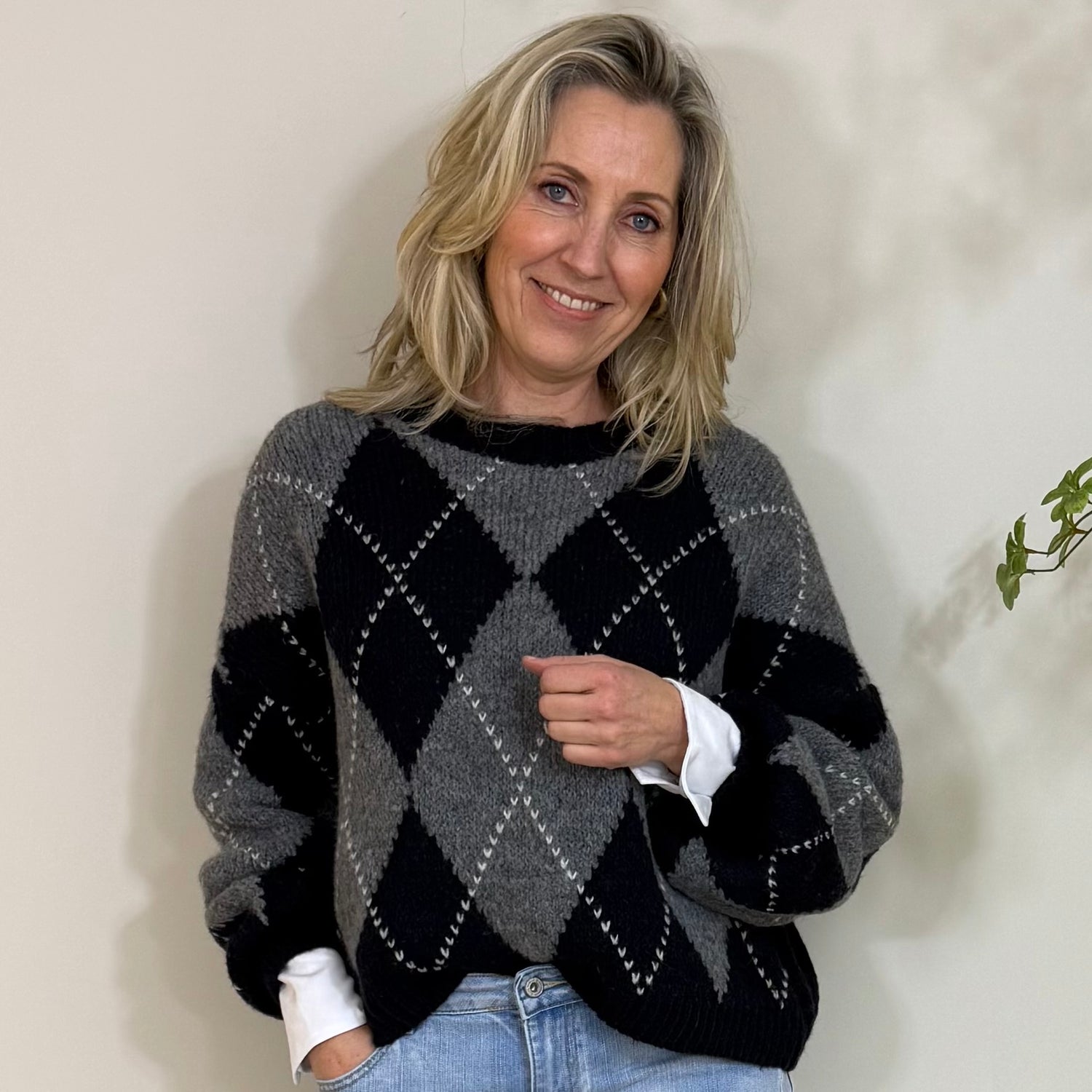 Trui Saar College Navy - Peet kleding