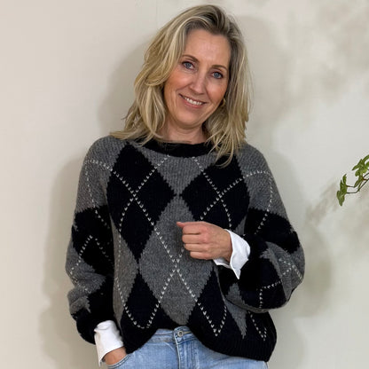 Trui Saar College Navy - Peet kleding