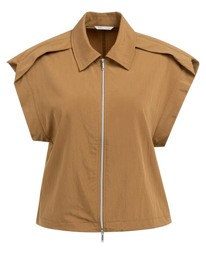 Yaya Gilet Foxtrot Brown