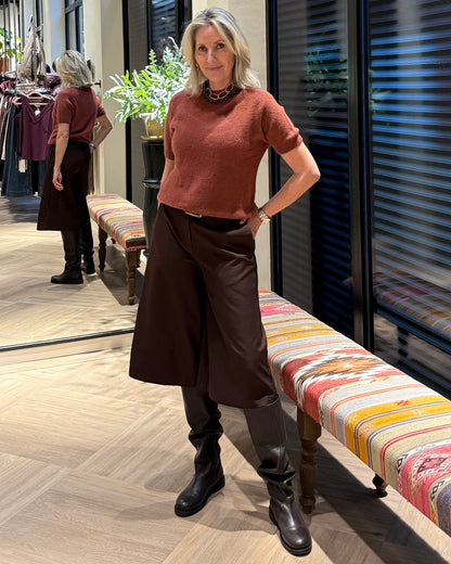 Triple Nine - Alpaca Top Levi Brique