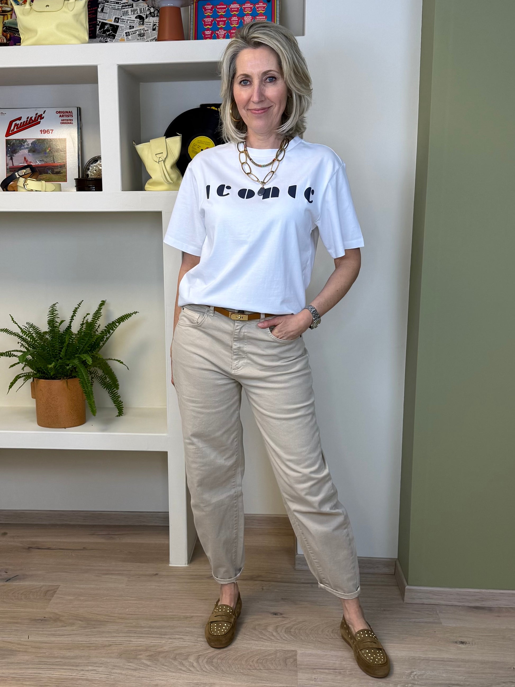 Yaya T-Shirt Iconic Wit - Peet kleding