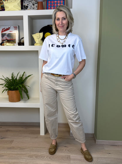 Yaya T-Shirt Iconic Wit - Peet kleding