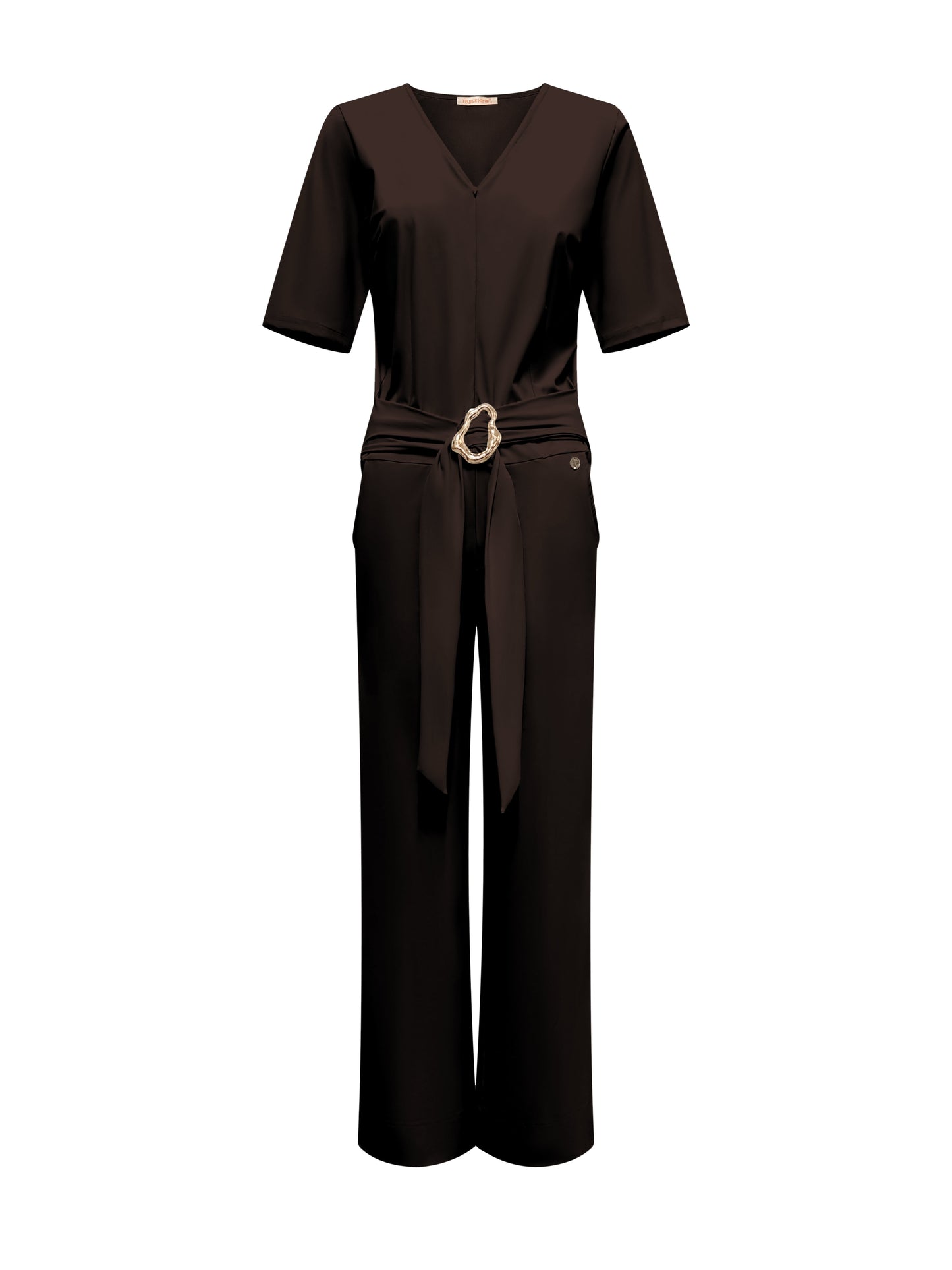 Triple Nine Travel Jumpsuit Mila Donkerbruin - 51908 - Peet kleding