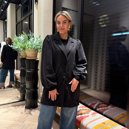 Blazer Leny Glitter Zwart - Peet kleding