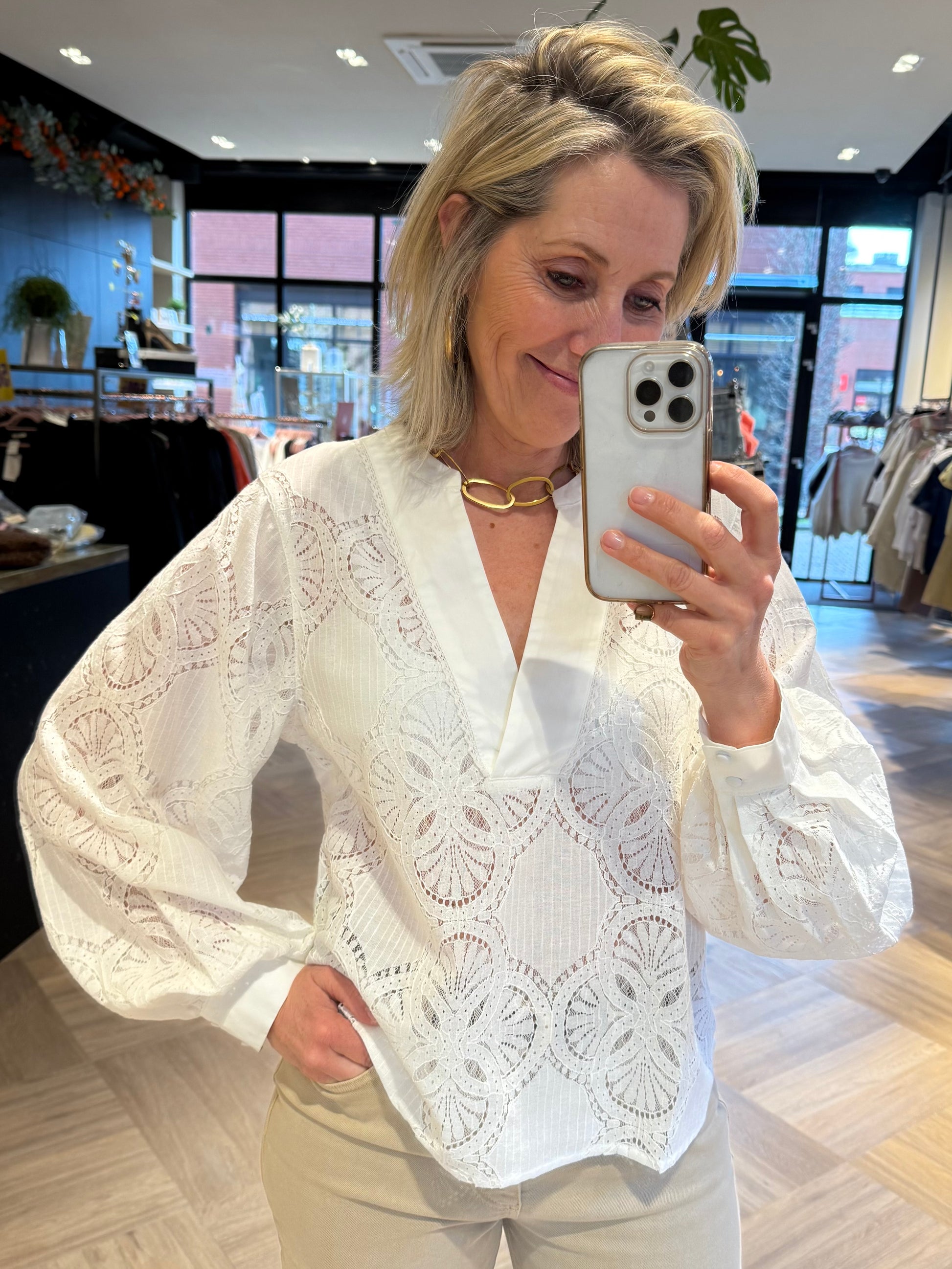 Zhrill Blouse Romy Wit - Peet kleding