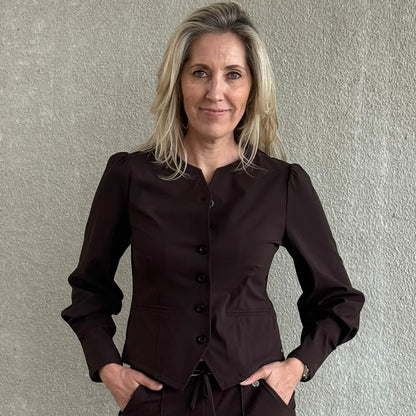 Triple Nine - Travel Jacket Milly Donkerbruin - 3905 - Peet kleding