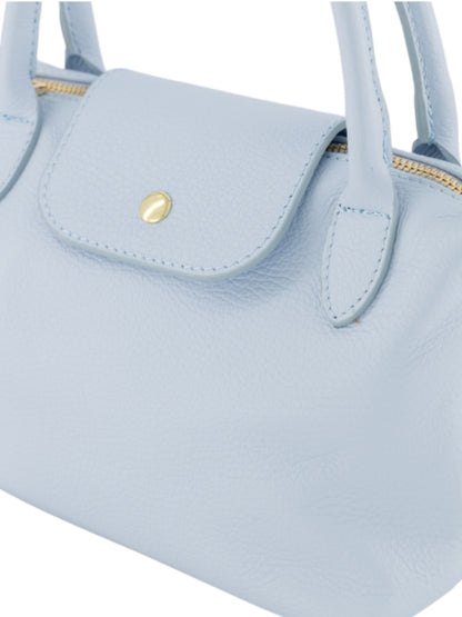 Tas Leder Chantal Lichtblauw - Peet kleding