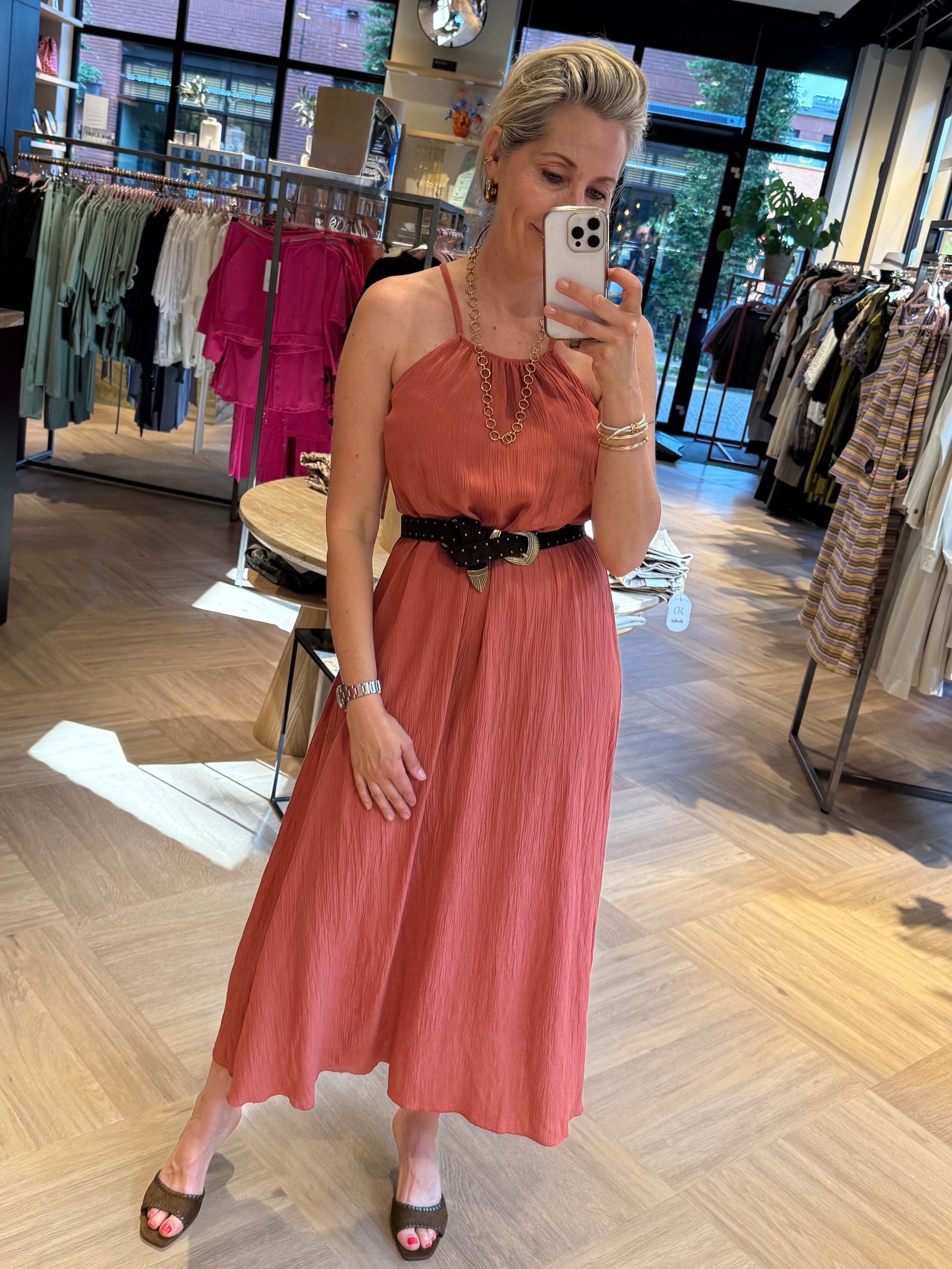 Jurk Camilla Framboos - Peet kleding
