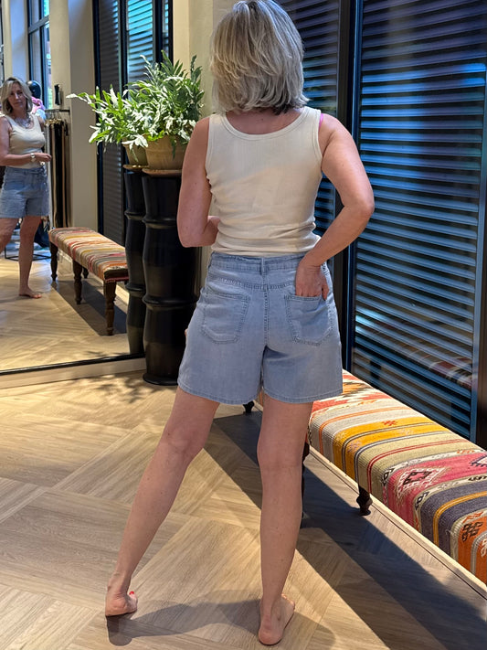 Geisha Jeans Short Licht Blauw - Peet kleding