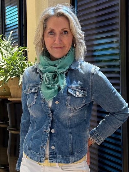 Sjaal Fee Paisley Emerald - Peet kleding