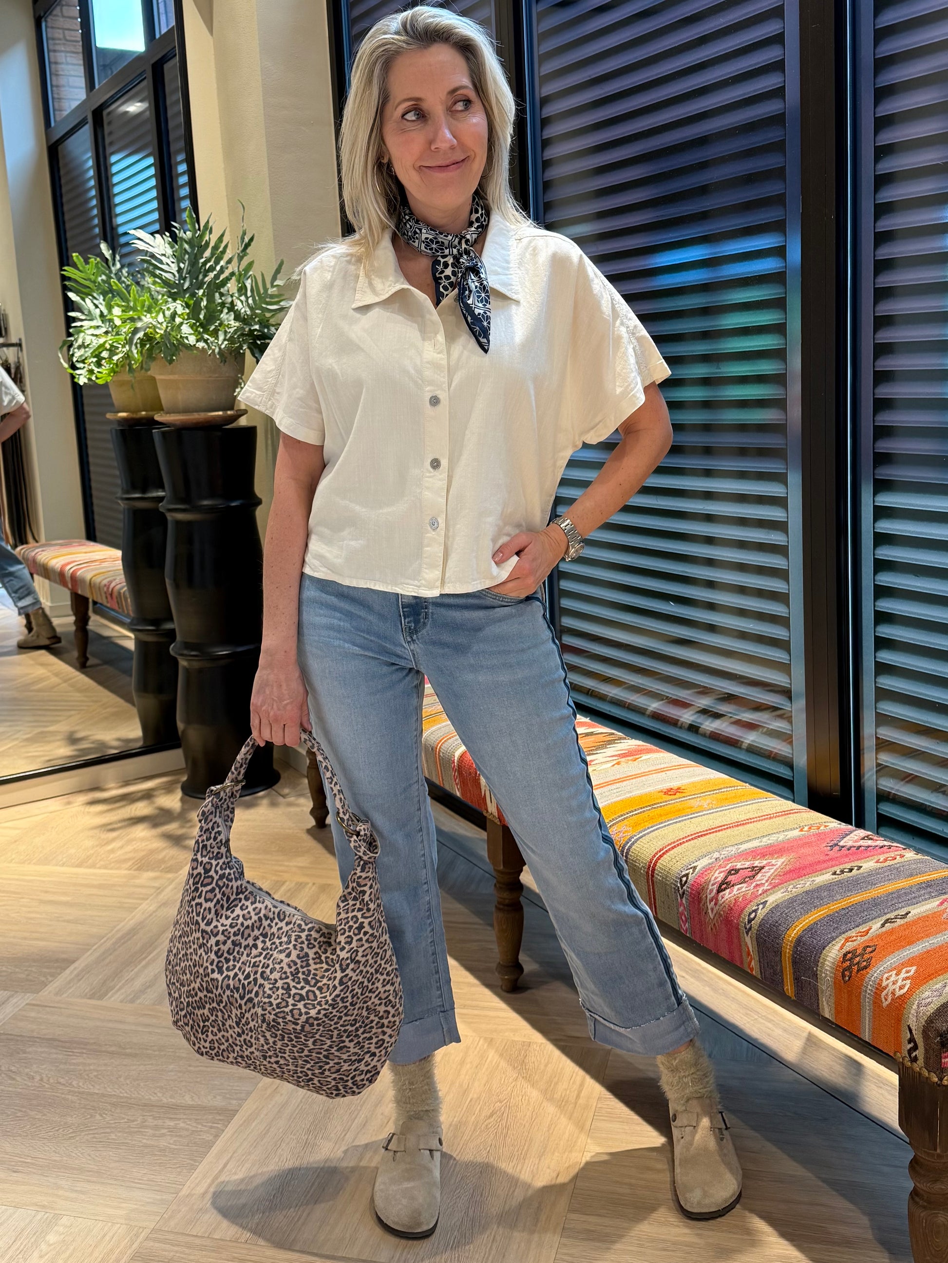 Red Button Jeans Kim Sideseam Midstone - Peet kleding