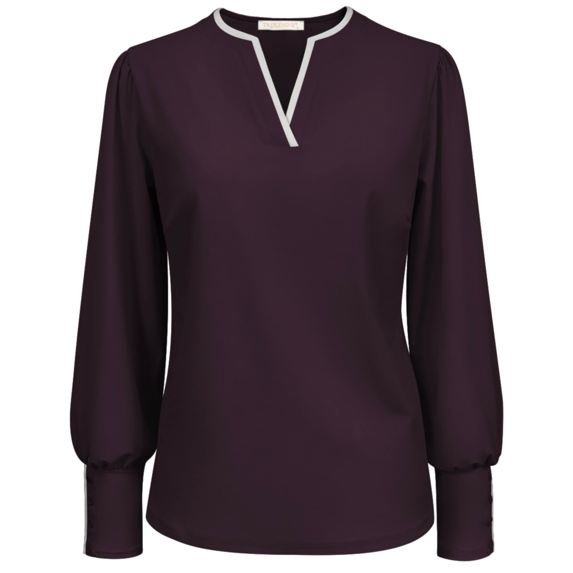 Triple Nine - Travel Top Jenny Aubergine - 6932 - Peet kleding