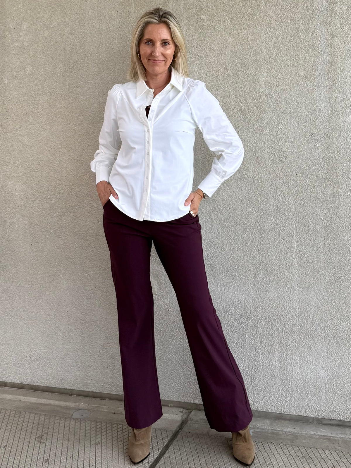 Triple Nine - Travel Blouse Moon Wit - 5919 - Peet kleding