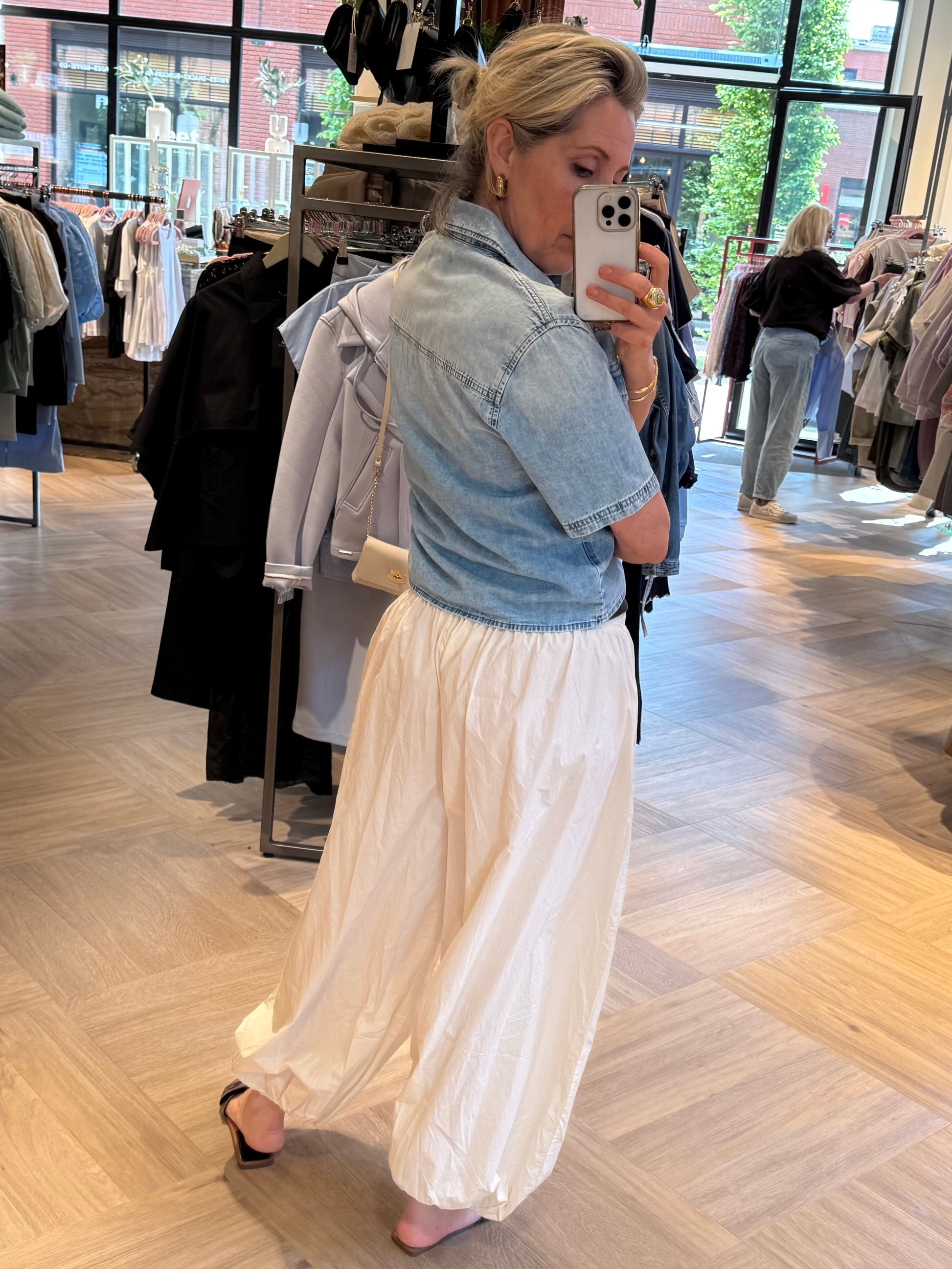 Broek Parachute Ecru - Peet kleding