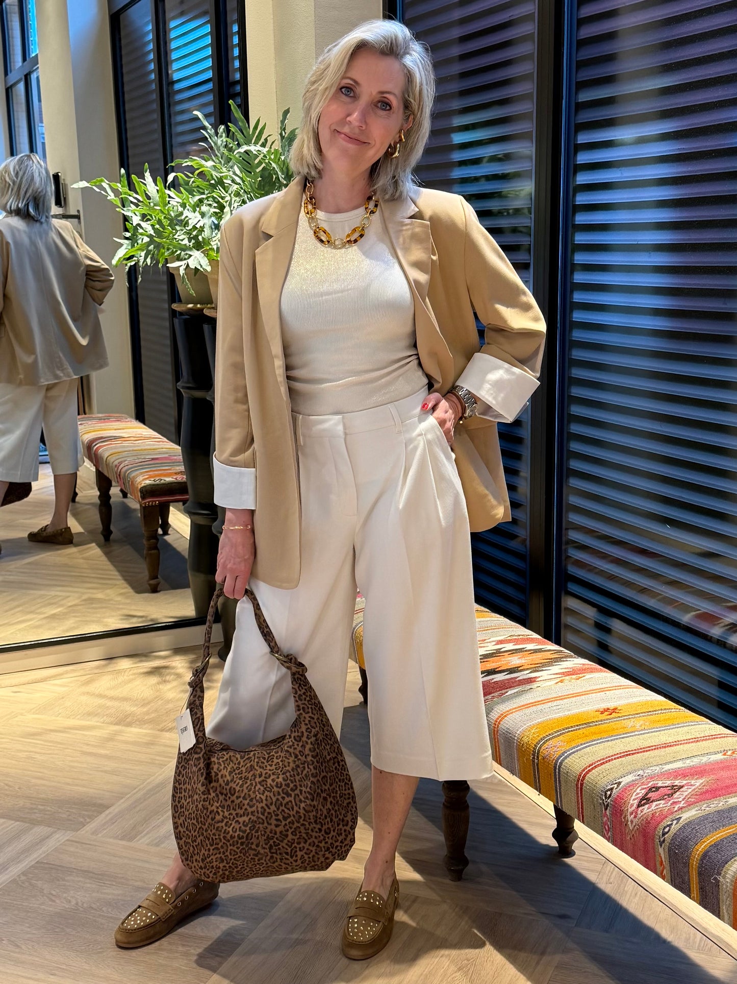 Copenhage Muse Tailor Pants Offwhite - Peet kleding