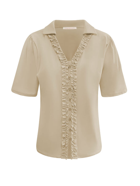 Triple Nine - Travel Blouse Camille Beige - 5931 - Peet kleding