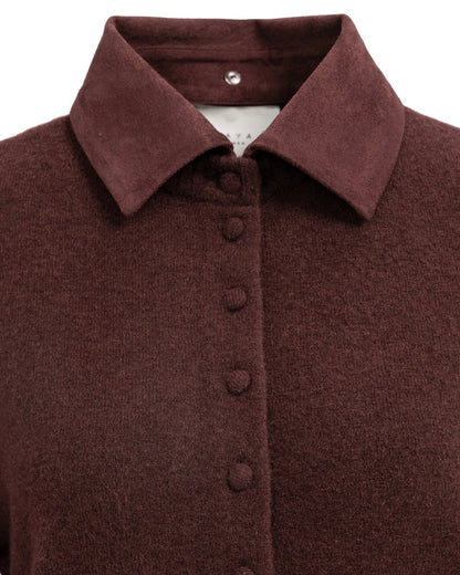 Yaya Vest Chocolate Red Melange - Peet kleding