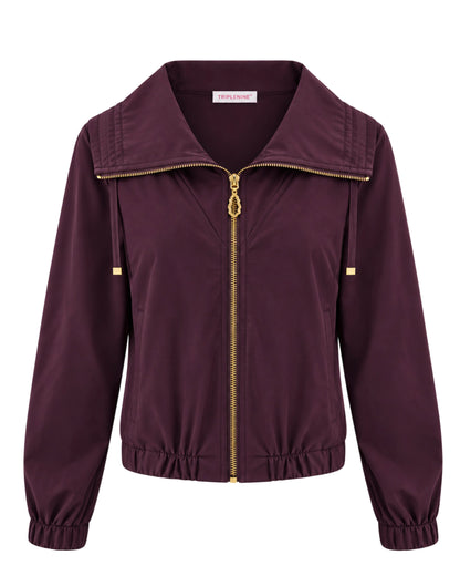 Triple Nine - Travel Jas Collinna Aubergine - 92425 - Peet kleding