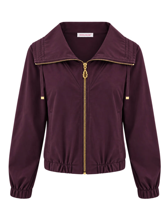 Triple Nine - Travel Jas Collinna Aubergine - 92425 - Peet kleding