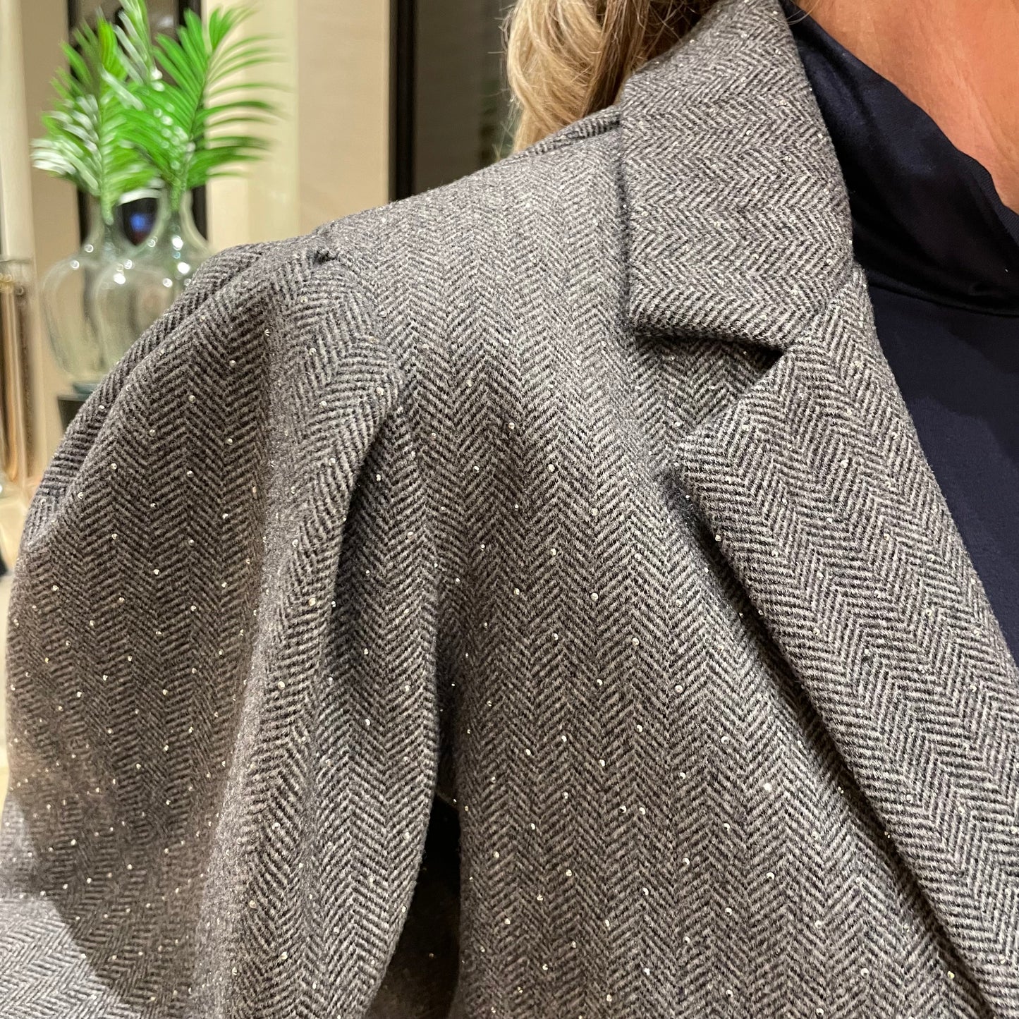 Blazer Biba Glitter Grijs - Peet kleding