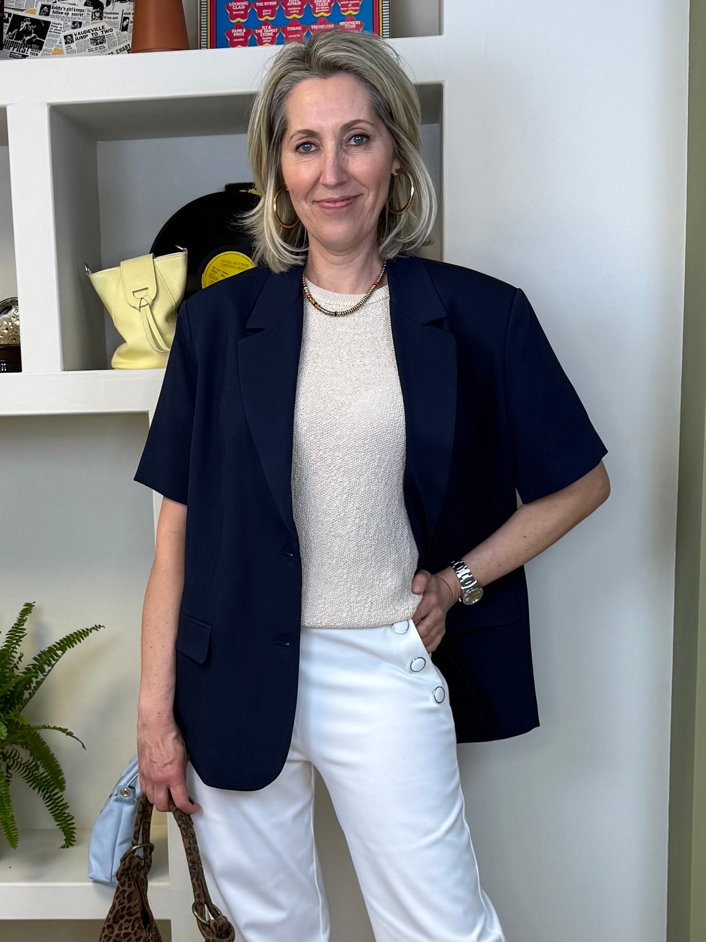 Yaya Trui Korte Mouw Beige - Peet kleding