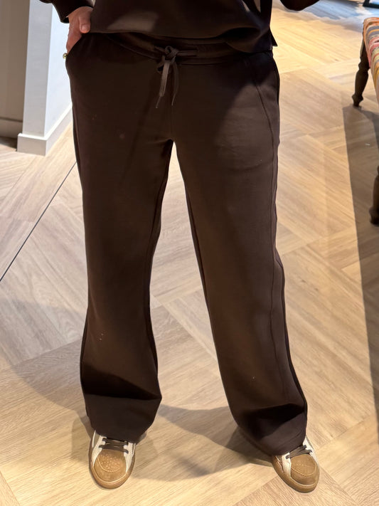 Red Button Colette Scuba Pant Espresso - Peet kleding