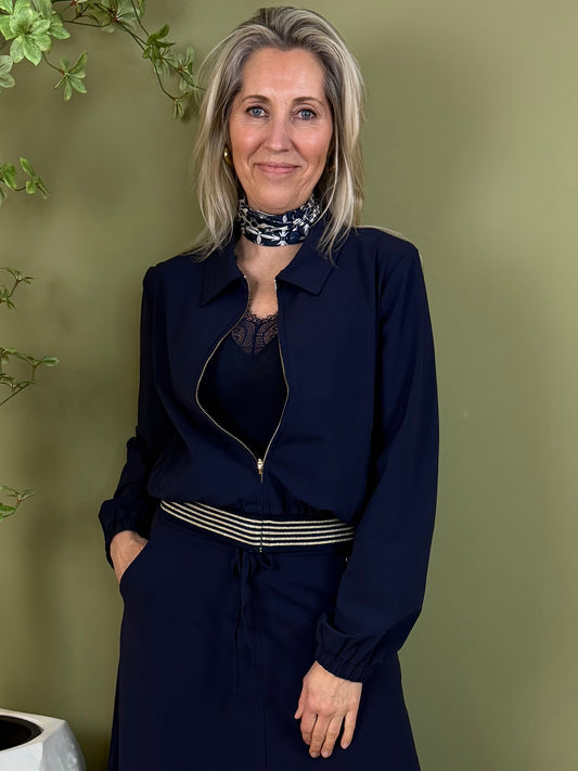 Triple Nine - Cashmere Top Sisi Navy - 9005 - Peet kleding