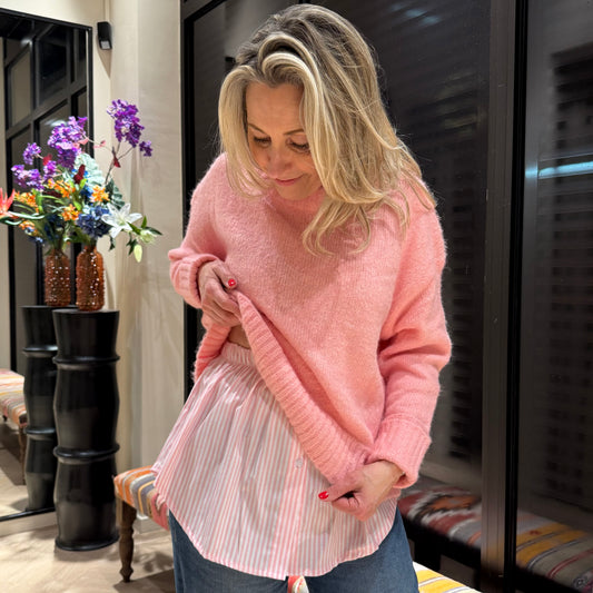 Azzurro Extender Streep Roze - Peet kleding