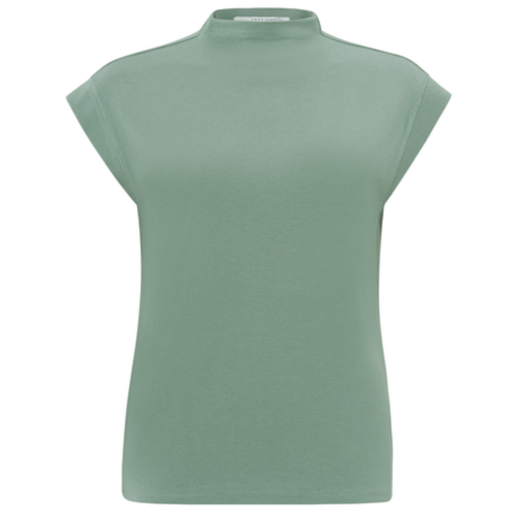 Yaya Capsleeve Top Jade Green - Peet kleding