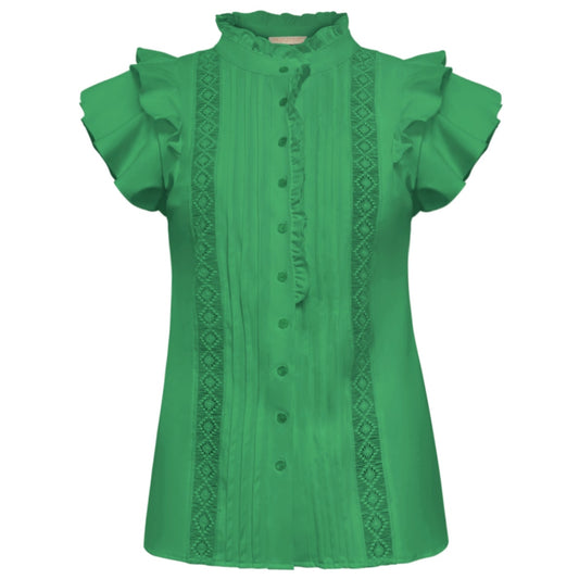 Triple Nine - Travel Blouse Essie Groen - 5915 - Peet kleding