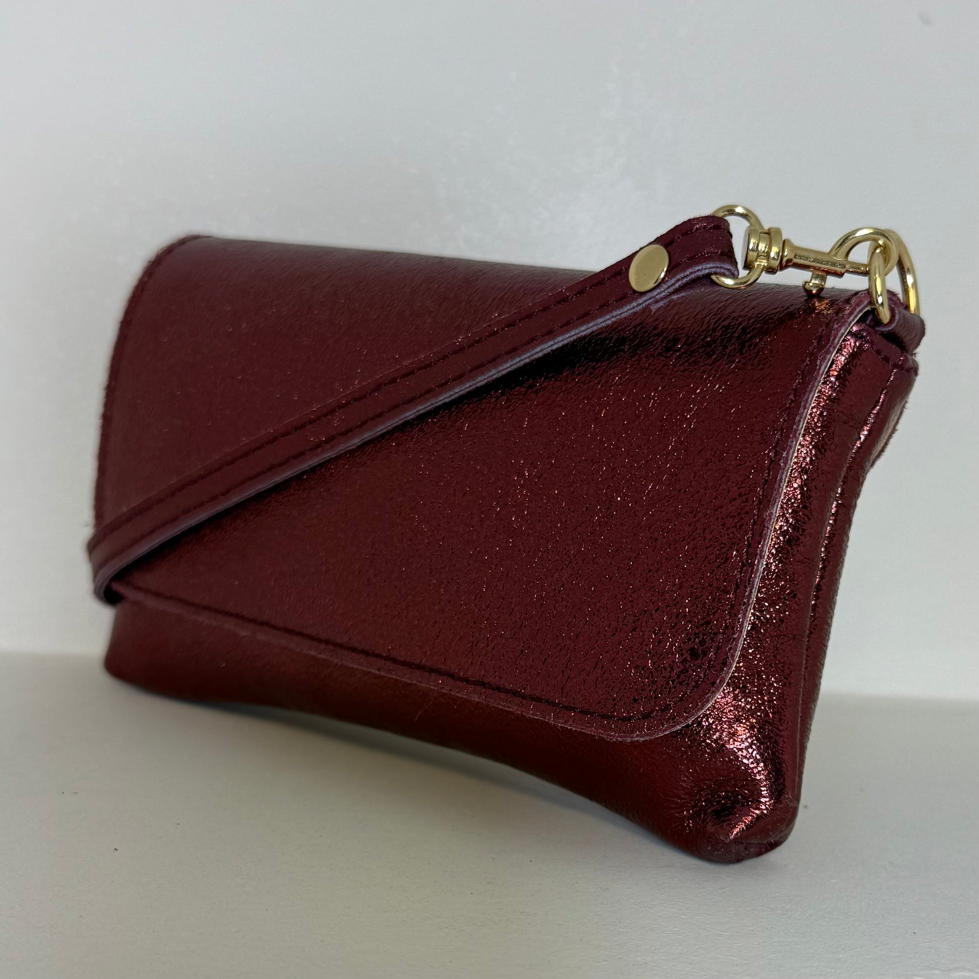 Tas Lara Bordeaux Metalic - Peet kleding