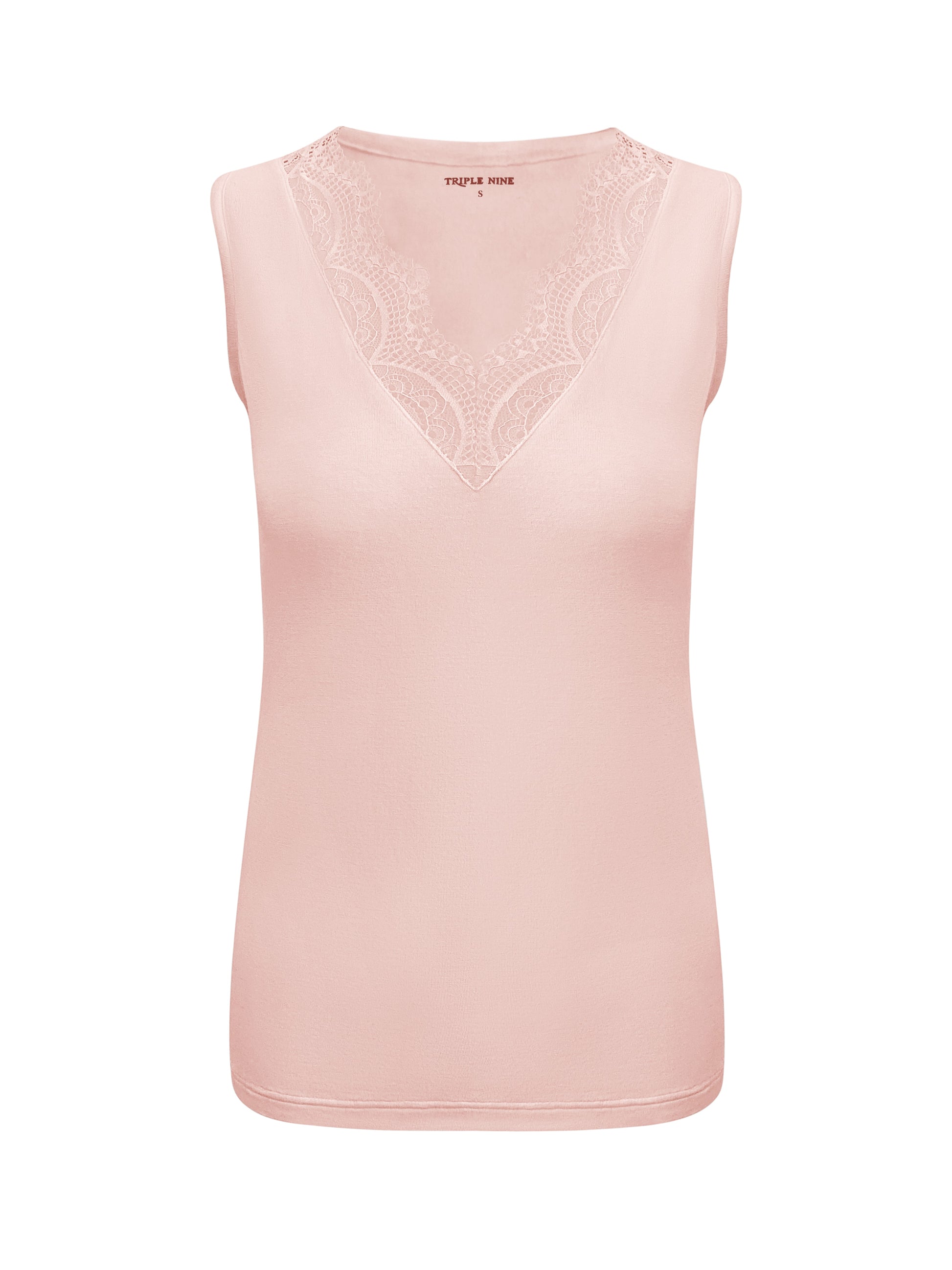 Triple Nine - Cashmere Top Sisi Poederroze - 9005 - Peet kleding