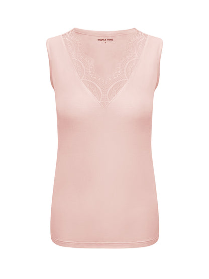 Triple Nine - Cashmere Top Sisi Poederroze - 9005 - Peet kleding