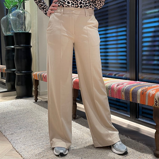 Ichi Broek Kate Sus Office Beige - Peet kleding