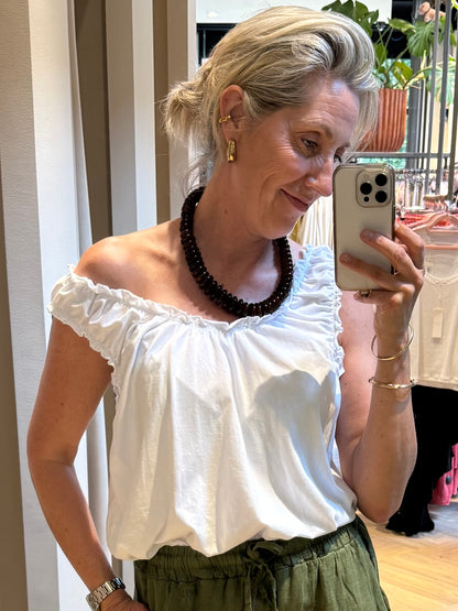 Top Mara Tricot Wit