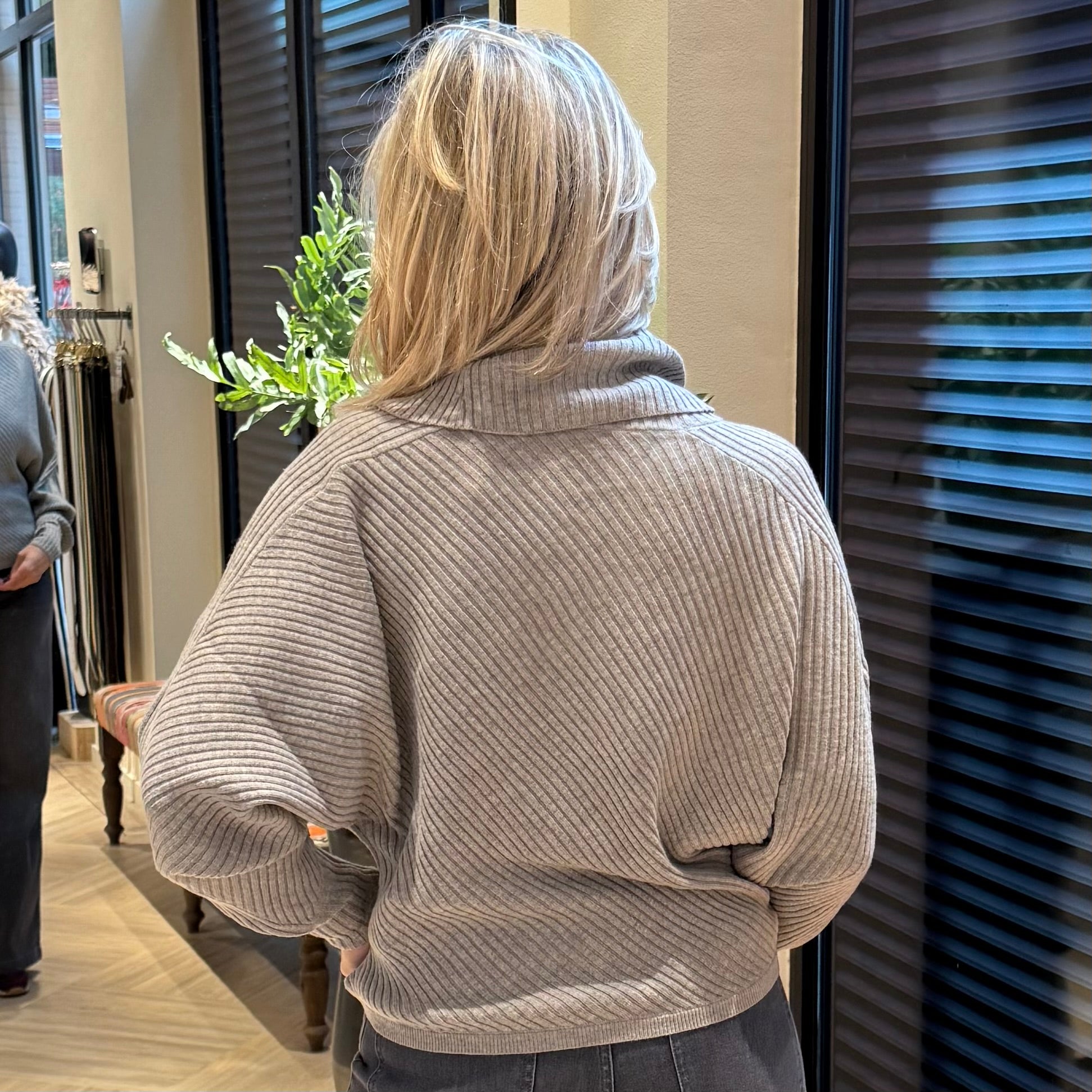 Yaya Rib Trui Met Kraag - Peet kleding