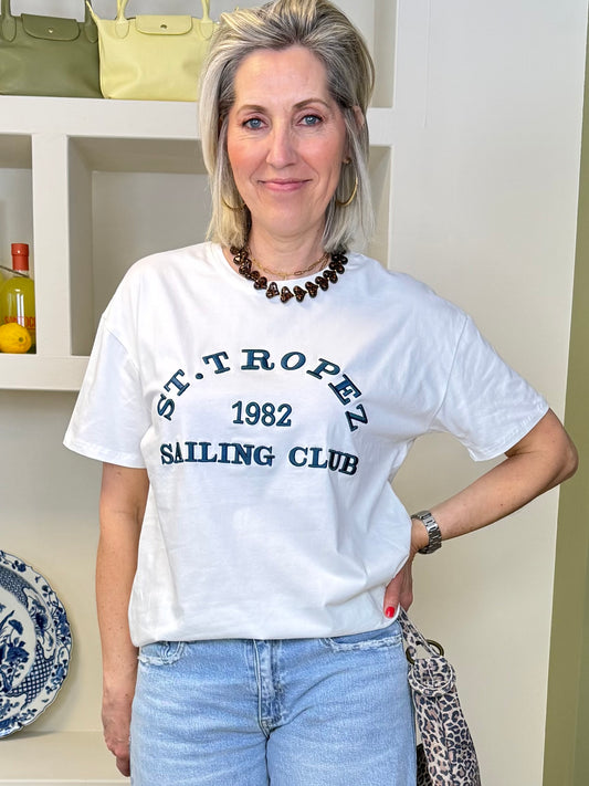 T-Shirt St. Tropez Wit - Peet kleding