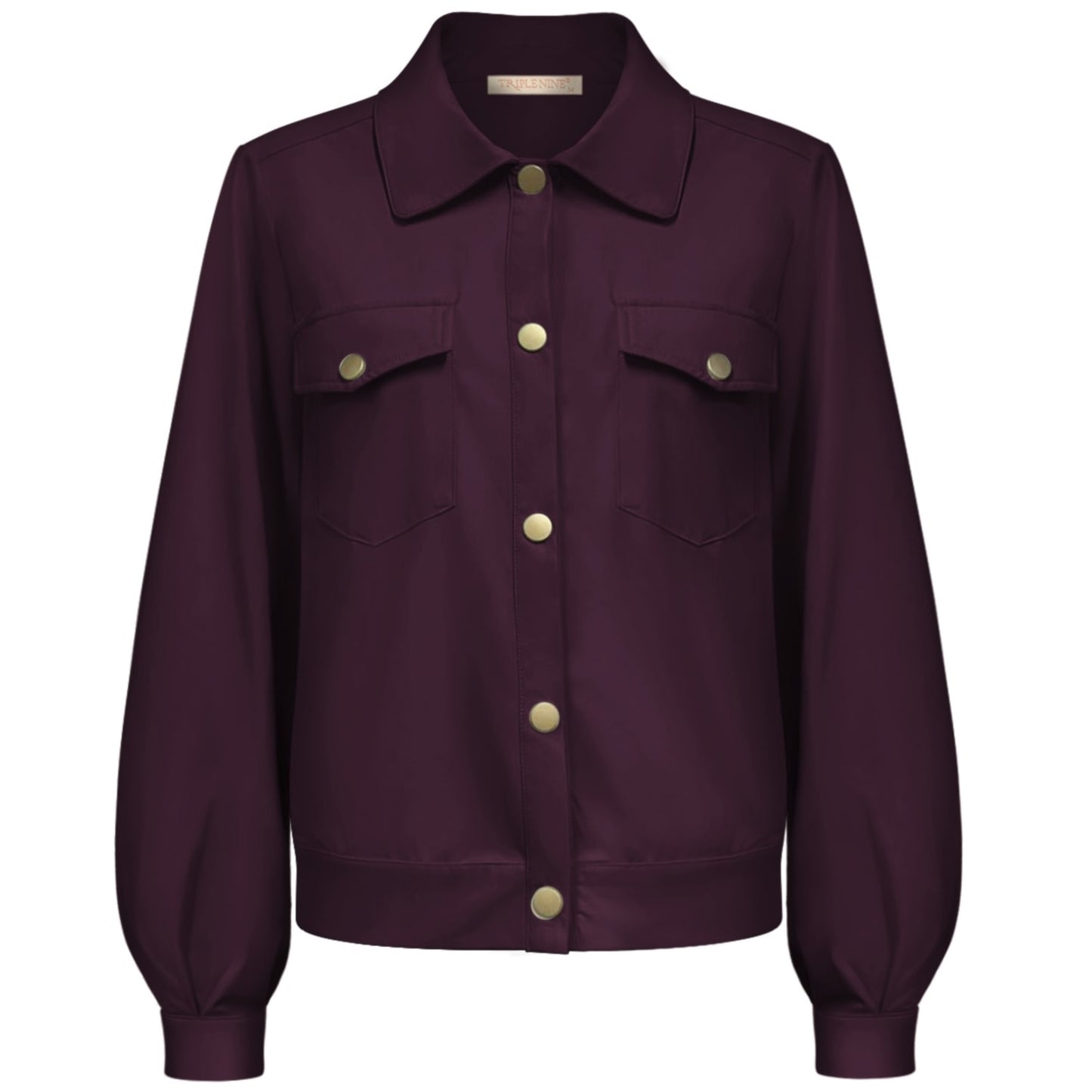 Triple Nine - Travel Jas Bebel Aubergine - 92407 - Peet kleding